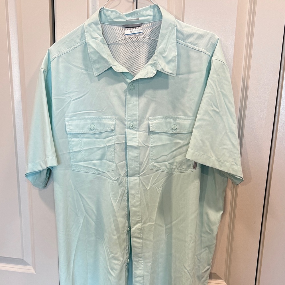 Men's Mint Green Short Sleeve Shirt